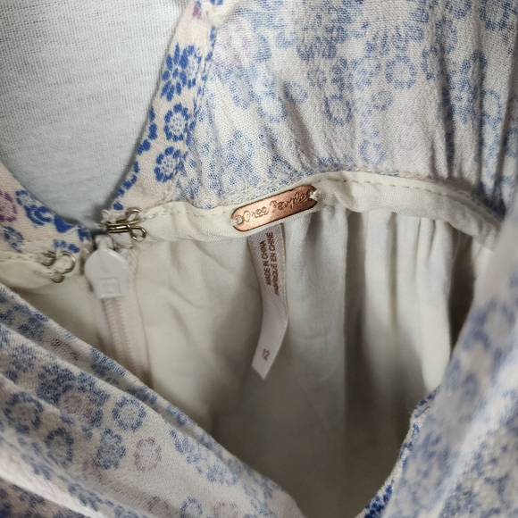 Free People Delfonic Floral Paisley Strappy Summer Romper - Picture 6 of 8